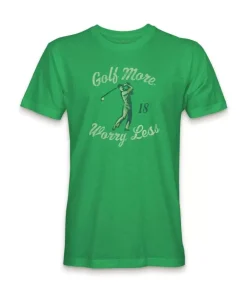 Men'S Ridiculously Soft Big Graphic T-Shirt | Golf More, Worry Less
