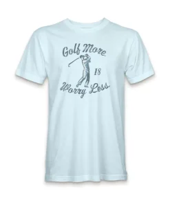 Men'S Ridiculously Soft Big Graphic T-Shirt | Golf More, Worry Less