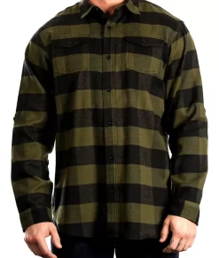 Men'S Ridiculously Soft Button Down Plaid Flannel Shirt