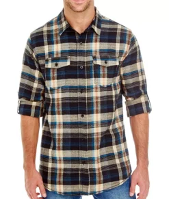 Men'S Ridiculously Soft Button Down Plaid Flannel Shirt