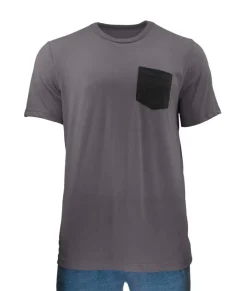 Men'S Ridiculously Soft Contrast Pocket Short Sleeve Crew Neck T-Shirt