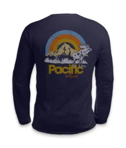 Men'S Ridiculously Soft Cotton Long Sleeve Graphic Tee | Pacific Northwest