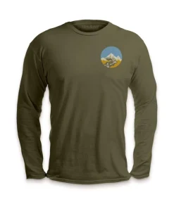 Men'S Ridiculously Soft Cotton Long Sleeve Graphic Tee | Pacific Northwest