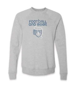 Men'S Ridiculously Soft Fleece Graphic Pullover Sweatshirt | Football And Beer