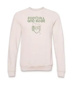Men'S Ridiculously Soft Fleece Graphic Pullover Sweatshirt | Football And Beer