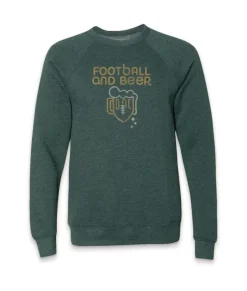 Men'S Ridiculously Soft Fleece Graphic Pullover Sweatshirt | Football And Beer