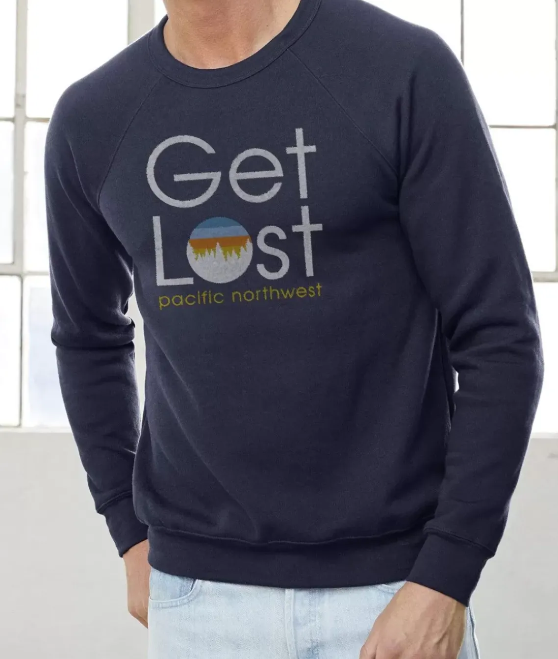 Men'S Ridiculously Soft Fleece Pullover Graphic Sweatshirt | Get Lost