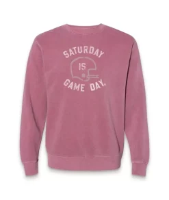 Men'S Ridiculously Soft Heavyweight Fleece Graphic Pullover Sweatshirt | Saturday Is Game Day