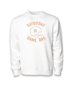 Men'S Ridiculously Soft Heavyweight Fleece Graphic Pullover Sweatshirt | Saturday Is Game Day