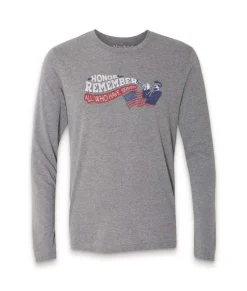 Men'S Ridiculously Soft Lightweight Long Sleeve Graphic Crew Shirt | Honor And Remember