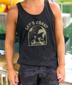 Men'S Ridiculously Soft Lightweight Graphic Tank | Let'S Coast