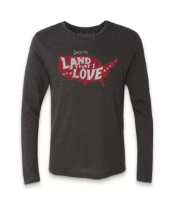 Men'S Ridiculously Soft Lightweight Long Sleeve Graphic Tee | Land That I Love