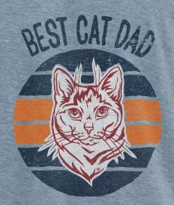 Men'S Ridiculously Soft Lightweight Graphic Tee | Best Cat Dad