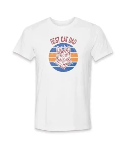 Men'S Ridiculously Soft Lightweight Graphic Tee | Best Cat Dad
