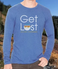 Men'S Ridiculously Soft Lightweight Long Sleeve Graphic Tee | Get Lost