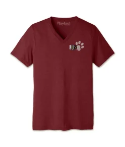 Men'S Ridiculously Soft Lightweight V-Neck Graphic Tee | Luv Paw Print