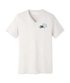 Men'S Ridiculously Soft Lightweight V-Neck Graphic Tee | Luv Paw Print