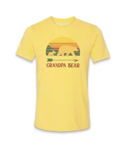 Men'S Ridiculously Soft Lightweight Graphic Tee | Grandpa Bear