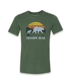 Men'S Ridiculously Soft Lightweight Graphic Tee | Grandpa Bear