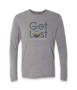 Men'S Ridiculously Soft Lightweight Long Sleeve Graphic Tee | Get Lost