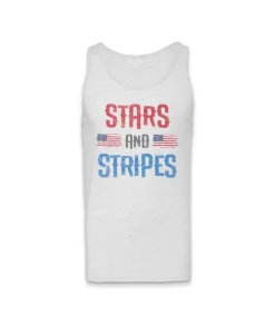 Men'S Ridiculously Soft Lightweight Graphic Tank | Stars & Stripes