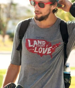 Men'S Ridiculously Soft Lightweight Graphic Tee | Land That I Love