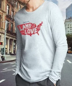 Men'S Ridiculously Soft Lightweight Long Sleeve Graphic Tee | Land That I Love