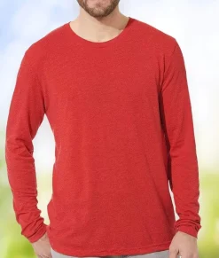 Men'S Ridiculously Soft Lightweight Long Sleeve Crew Shirt