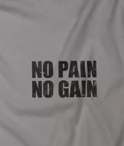 Men'S Ridiculously Soft Lightweight Graphic Tee | No Pain No Gain