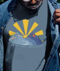 Men'S Ridiculously Soft Midweight Graphic Tee | Escape The Ordinary