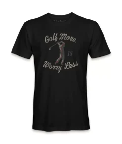 Men'S Ridiculously Soft Midweight Graphic T-Shirt | Golf More, Worry Less