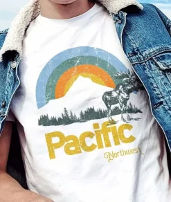 Men'S Ridiculously Soft Midweight Graphic Tee | Pacific Northwest