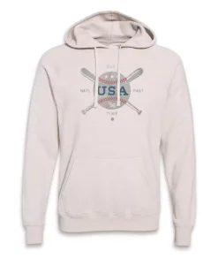 Men'S Ridiculously Soft Midweight Raglan Hooded Sweatshirt | Vintage Baseball Graphic