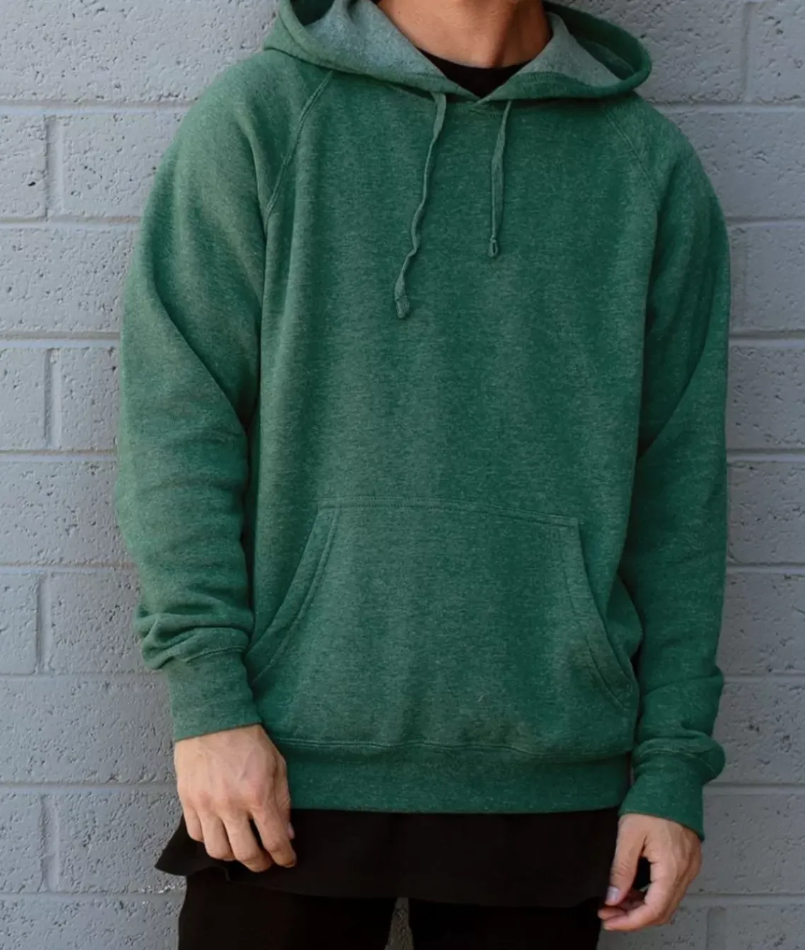 Men'S Ridiculously Soft Midweight Raglan Hooded Sweatshirt