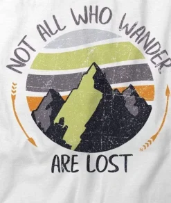 Men'S Ridiculously Soft Midweight Graphic Tee | Not All Who Wander Are Lost