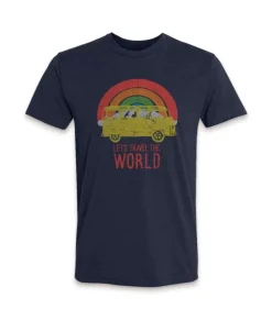 Men'S Ridiculously Soft Midweight Graphic Tee | Let'S Travel The World