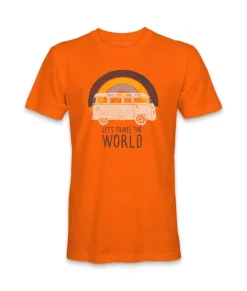 Men'S Ridiculously Soft Midweight Graphic Tee | Let'S Travel The World
