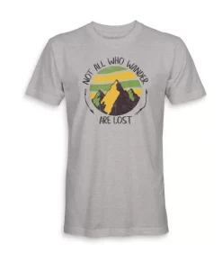 Men'S Ridiculously Soft Midweight Graphic Tee | Not All Who Wander Are Lost