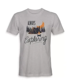 Men'S Ridiculously Soft Midweight Graphic Tee | Always Exploring