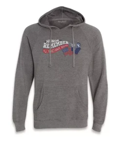 Men'S Ridiculously Soft Midweight Raglan Hooded Graphic Sweatshirt | Honor And Remember