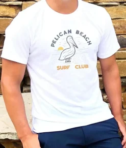 Men'S Ridiculously Soft Midweight Graphic Tee | Pelican Beach