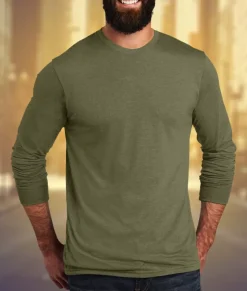 Men'S Ridiculously Soft Recycled Lightweight Long Sleeve T-Shirt