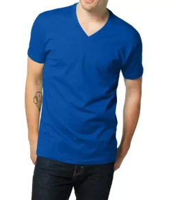 Men'S Ridiculously Soft Short Sleeve V-Neck 100% Cotton Shirt