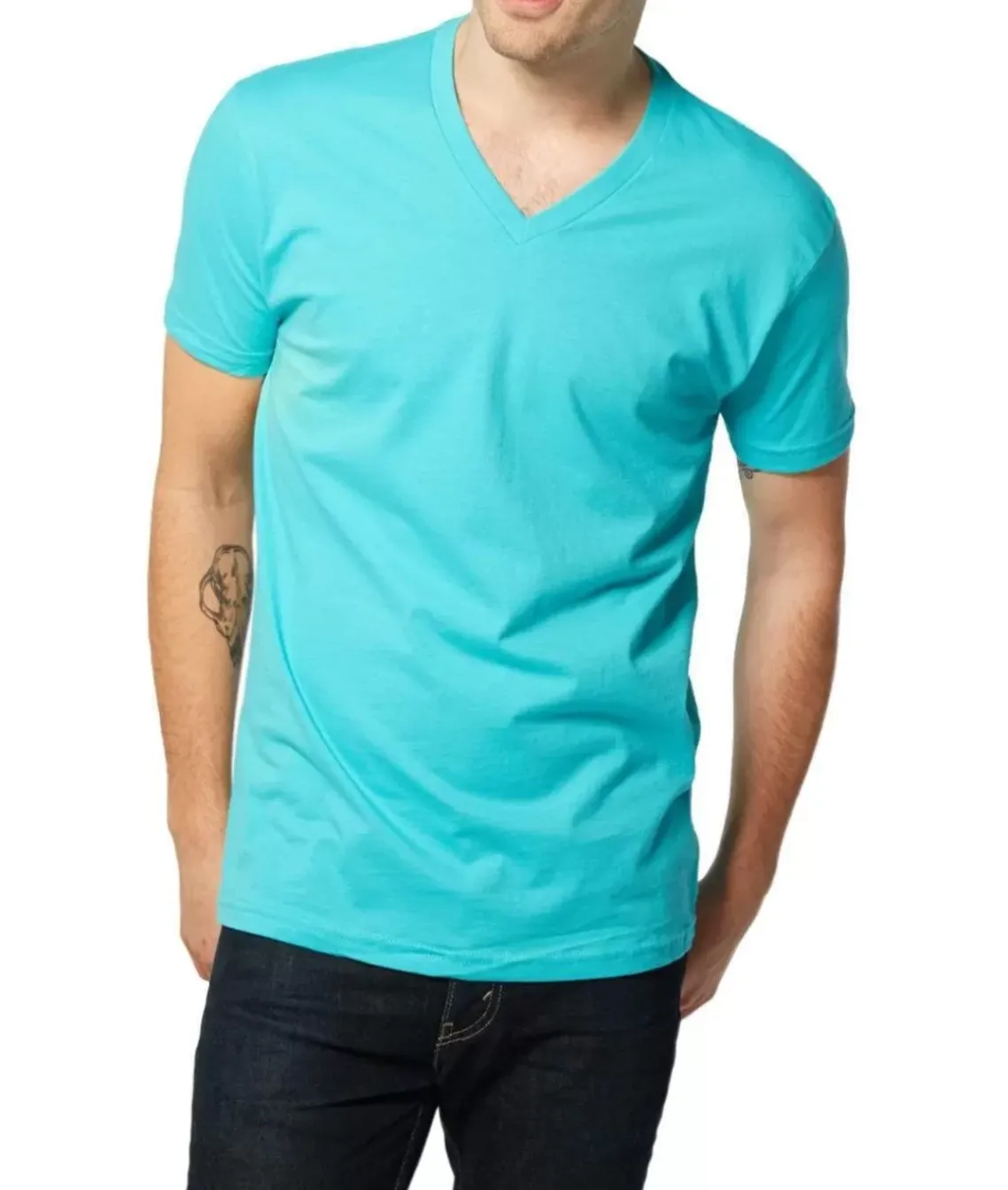 Men'S Ridiculously Soft Short Sleeve V-Neck 100% Cotton Shirt | Discontinued Colors