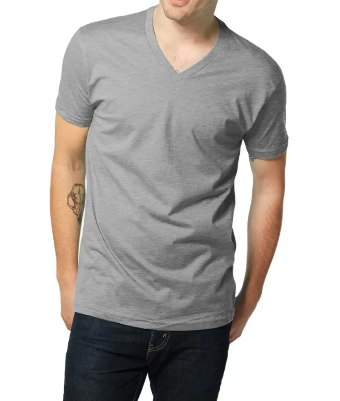 Men'S Ridiculously Soft Short Sleeve V-Neck 100% Cotton Shirt