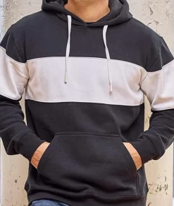 Men'S Ridiculously Soft Sueded Fleece Varsity Block Hoodie