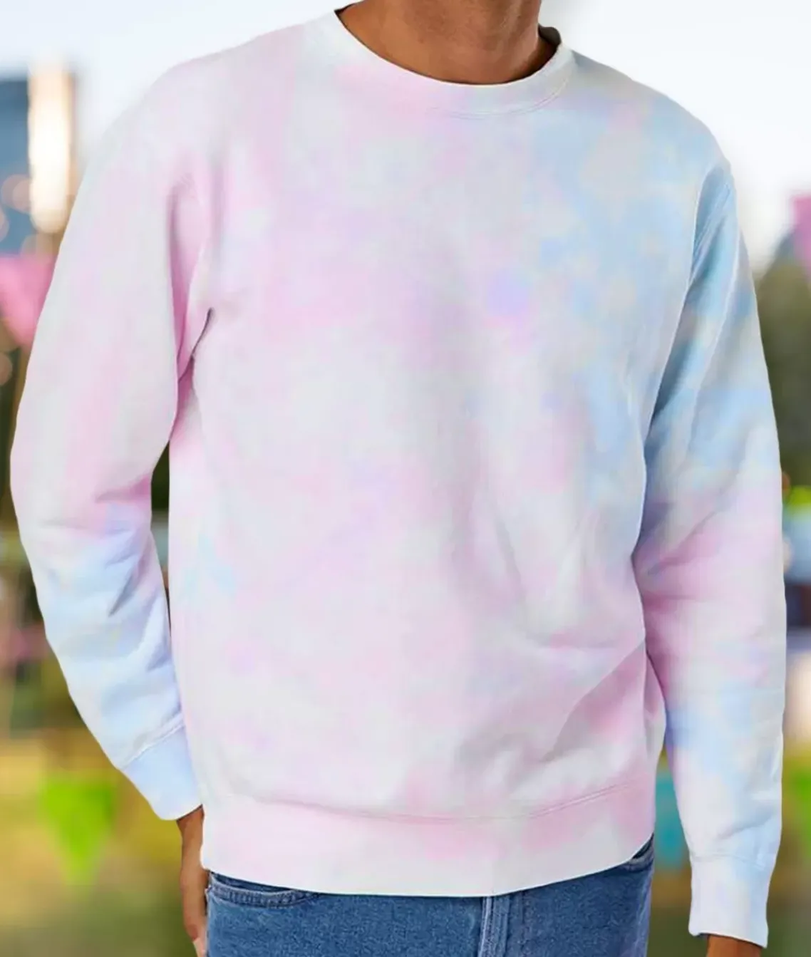 Men'S Ridiculously Soft Tie-Dyed Pullover Sweatshirt