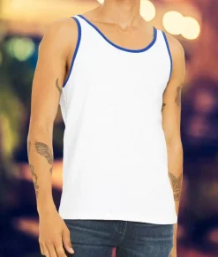 Men'S Ridiculously Soft Two-Tone Lightweight Tank Top