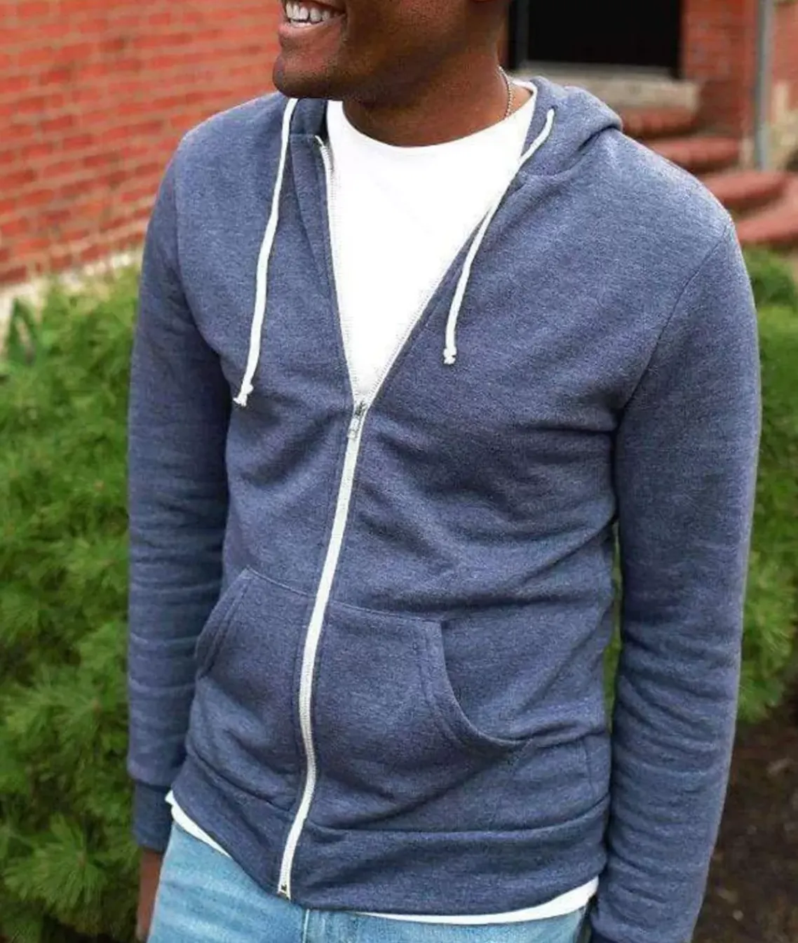 Men'S Ridiculously Soft Vintage Recycled Fleece Full-Zip Hoodie