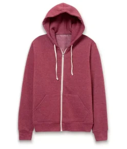 Men'S Ridiculously Soft Vintage Recycled Fleece Full-Zip Hoodie